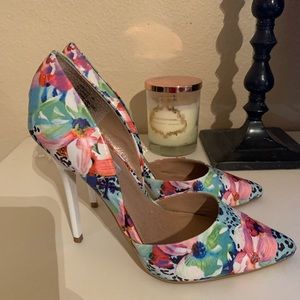 Steve Madden floral stilettos